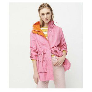 J. Crew Sundrenched Perfect Hooded Rain Jacket